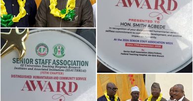 Agbede, Adarabierin with Distinguished Community Service Award