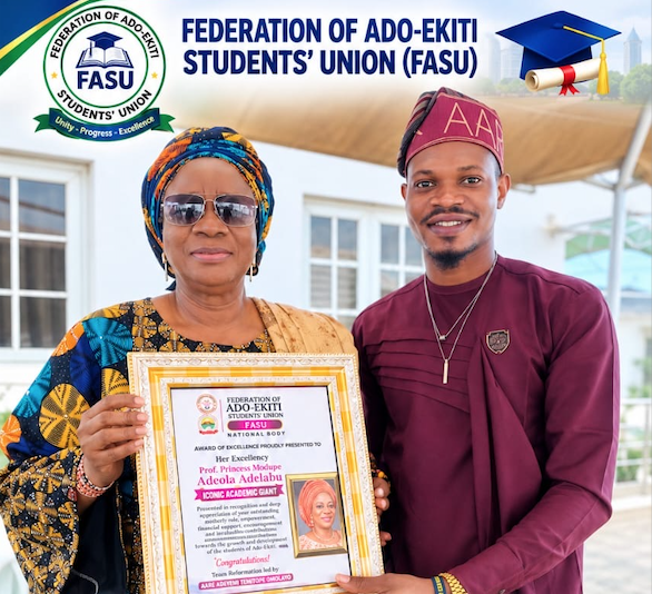 FASU Honours Prof. Modupe Adelabu with Prestigious Academic Excellence Award