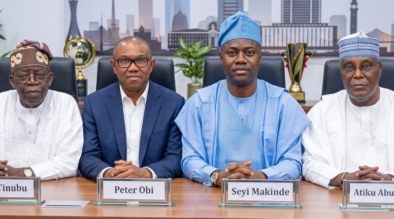 Tinubu, Peter Obi, Makinde & Atiku