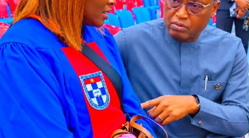 Gov Oyebanji with ABUAD Graduand